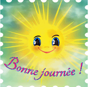 Gif animé bonne journée soleil